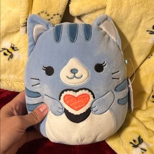 Squishmallows Blue and White Cat Plush